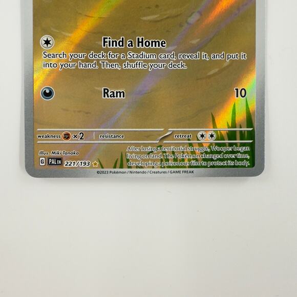 Paldean Wooper 221/193 Illustration Rare Holo – Paldea Evolved Pokémon Card NM - Picture 3 of 6